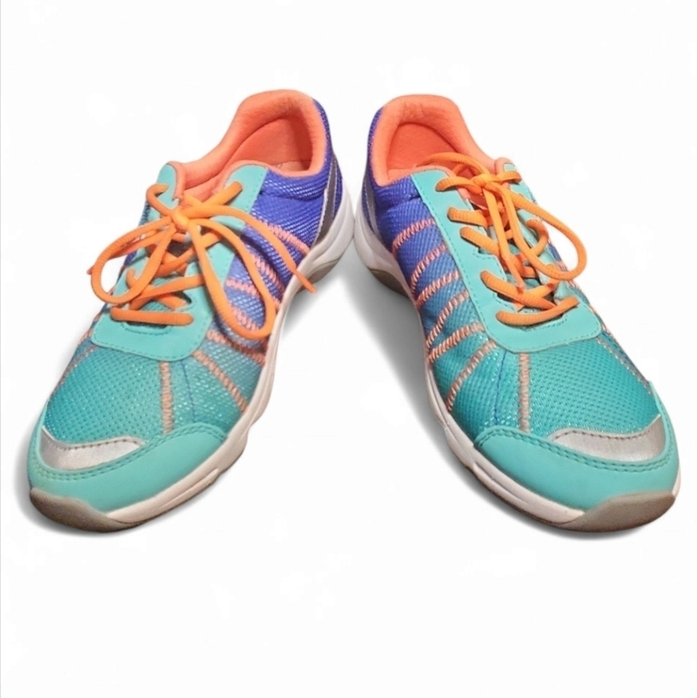 Vionic Women Alliance Comfort Walking Shoe Running Sneaker Sz 7 Blue Teal Orange - Picture 4 of 8